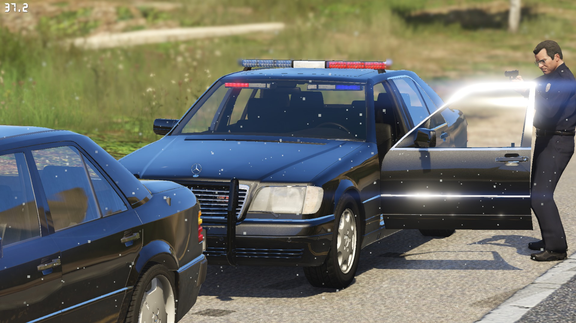 Mercedes Benz S600 W140 Fbi Police Gta5